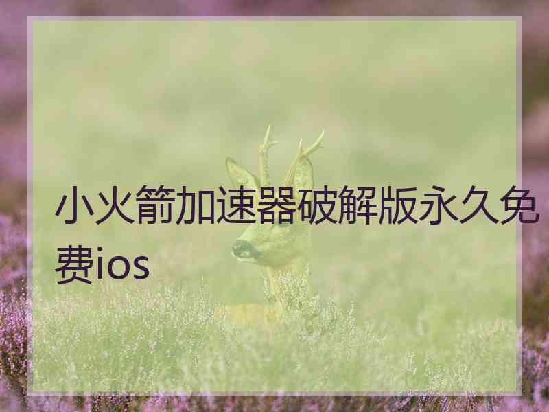 小火箭加速器破解版永久免费ios