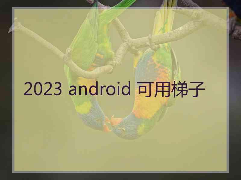 2023 android 可用梯子