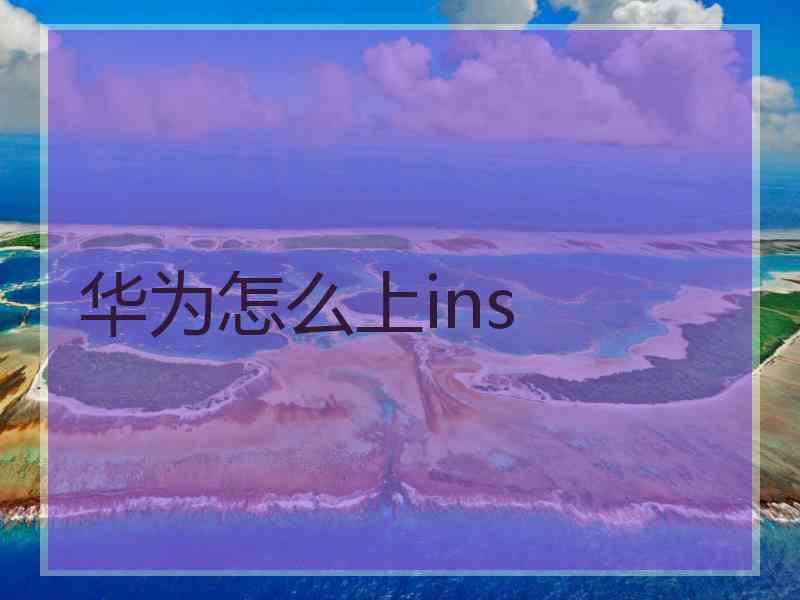 华为怎么上ins