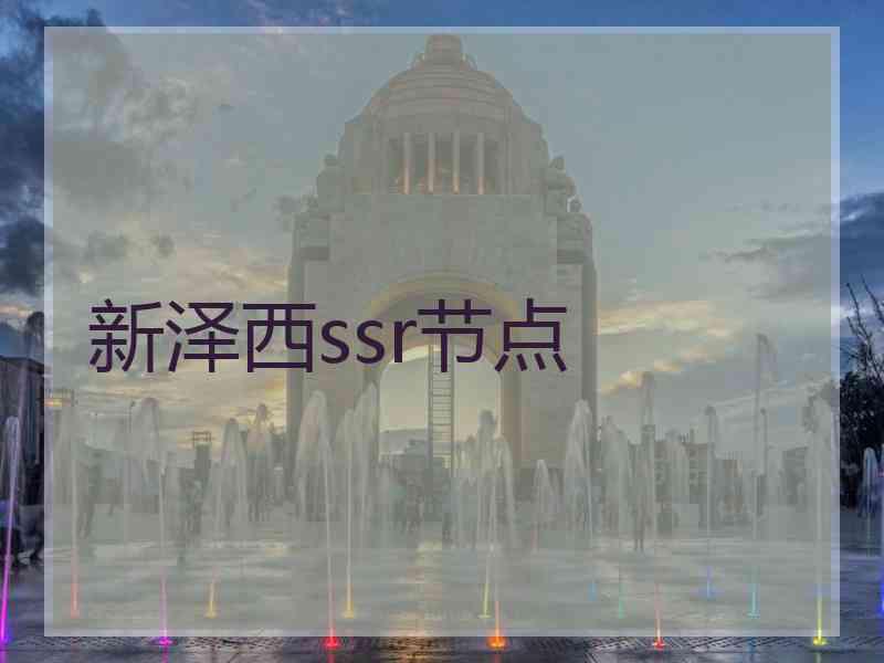 新泽西ssr节点