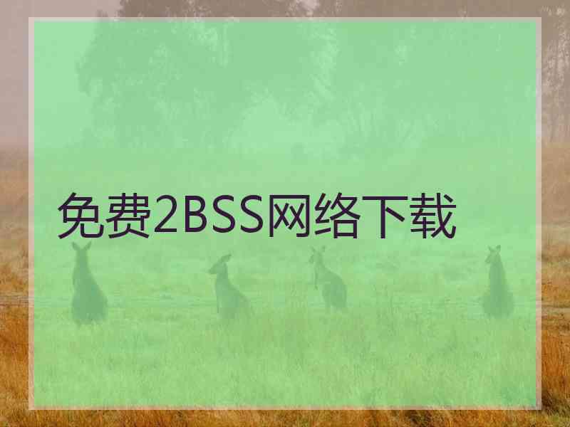 免费2BSS网络下载