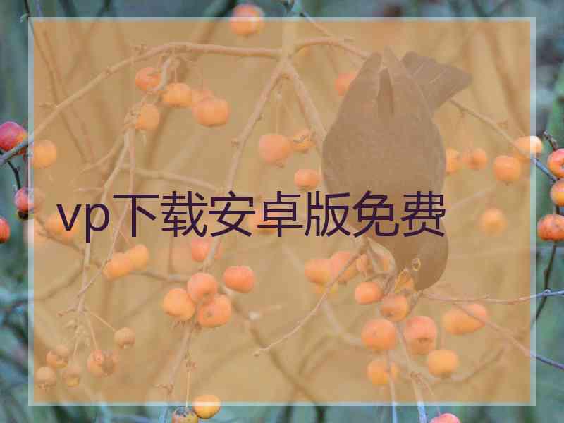 vp下载安卓版免费