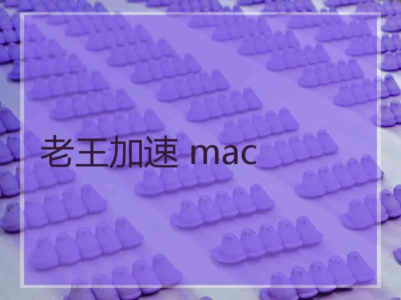 老王加速 mac