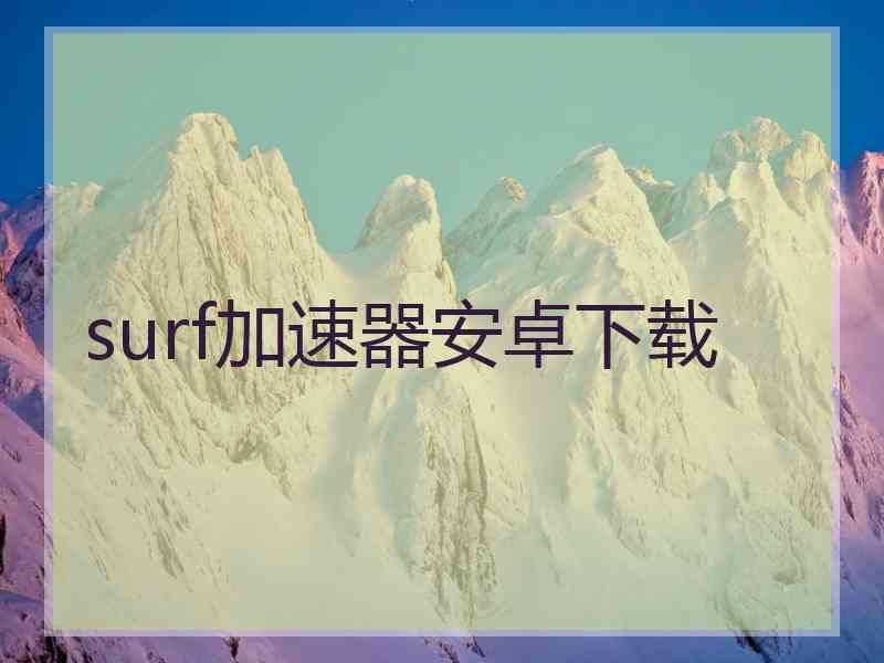 surf加速器安卓下载