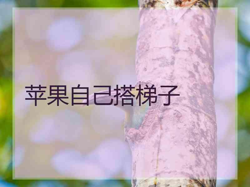 苹果自己搭梯子