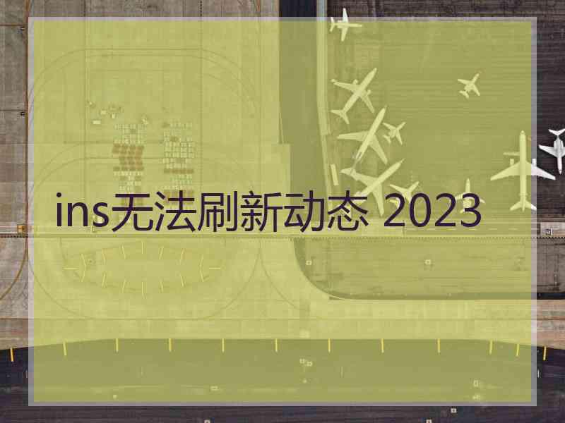 ins无法刷新动态 2023