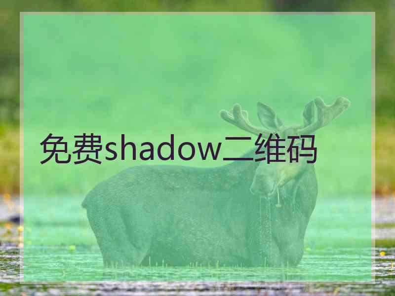 免费shadow二维码