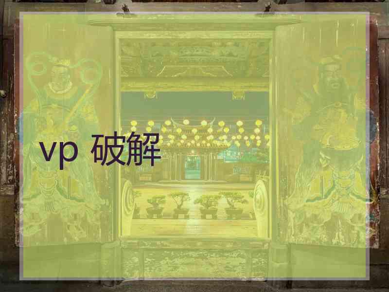 vp 破解