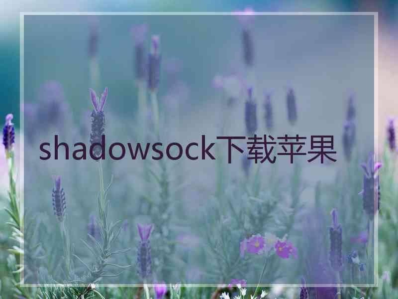 shadowsock下载苹果