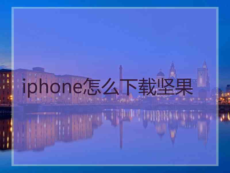 iphone怎么下载坚果