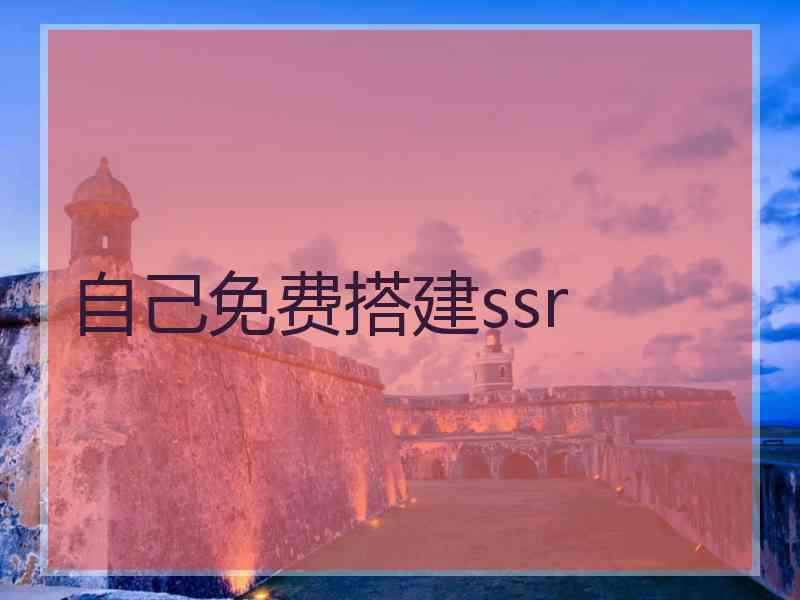 自己免费搭建ssr