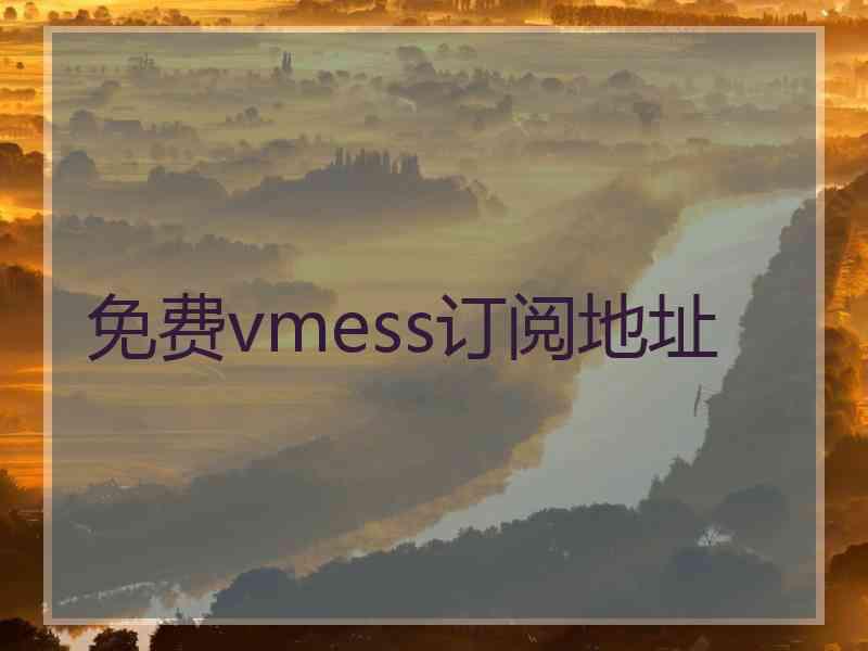 免费vmess订阅地址