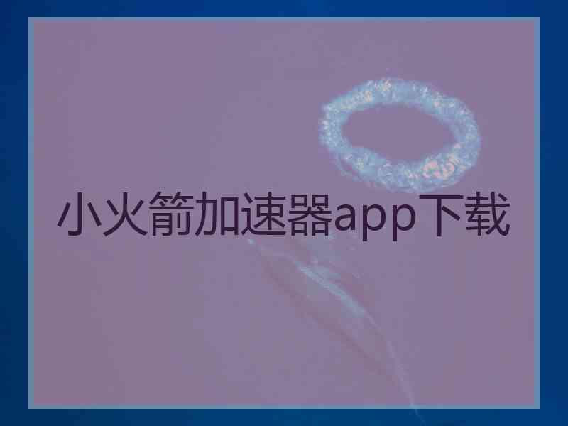 小火箭加速器app下载