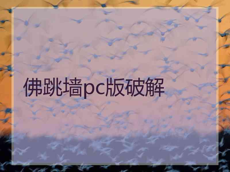 佛跳墙pc版破解