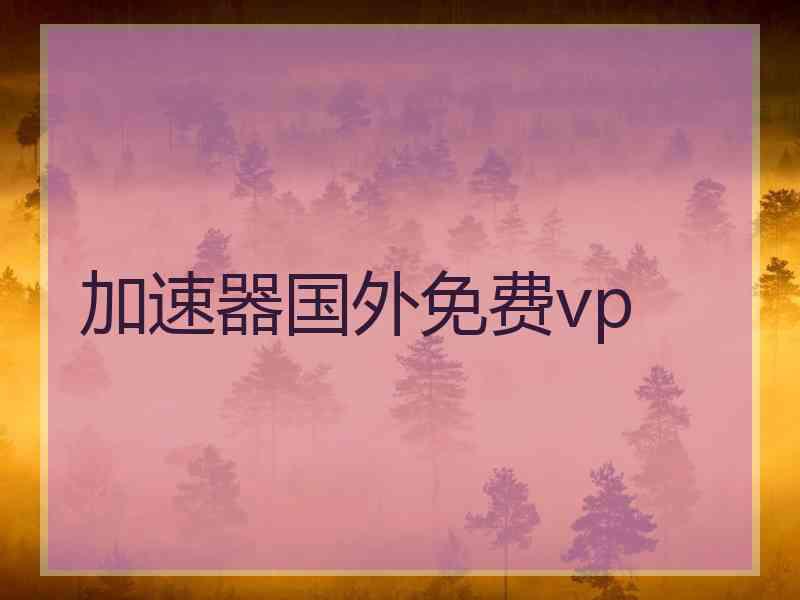 加速器国外免费vp