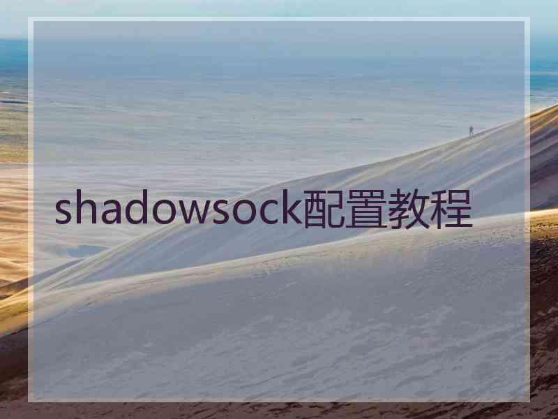 shadowsock配置教程