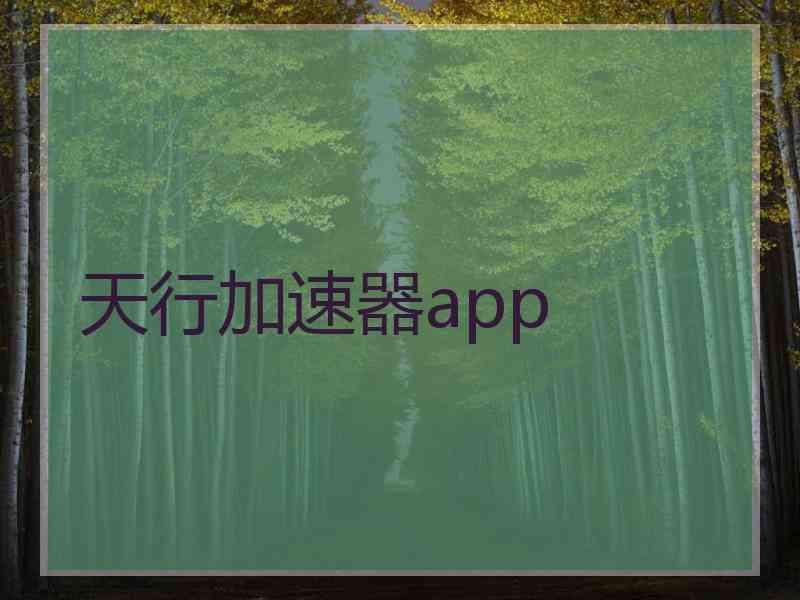 天行加速器app