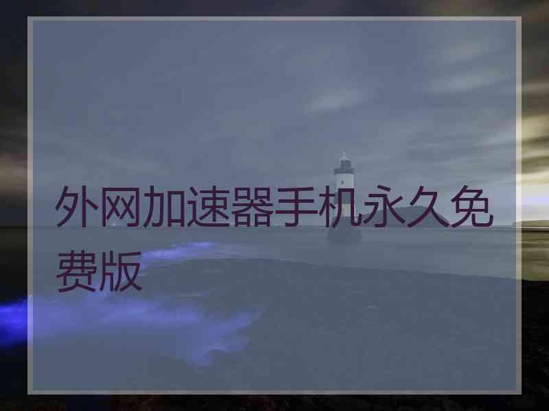 外网加速器手机永久免费版