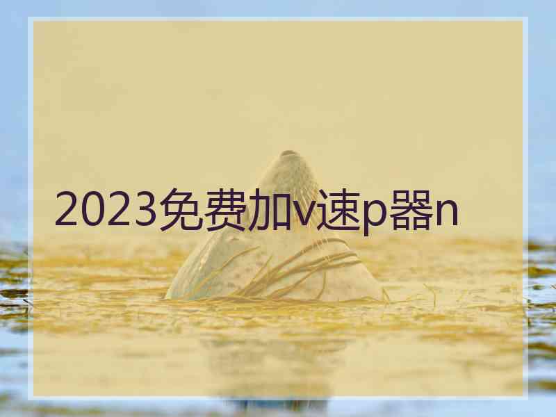 2023免费加v速p器n